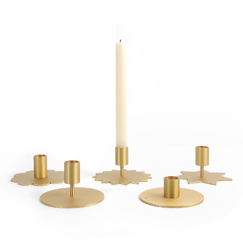Maxery Special Designr Candle Holder with Flower Base Home Hot Sale Decaration Hardware