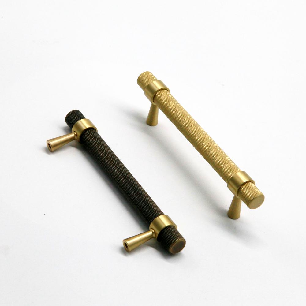 Brass Furniture Handles and Knobs Knurled Solid Brass Cabinet Knobs Replacement Door Knobs Wardrobe Pulls
