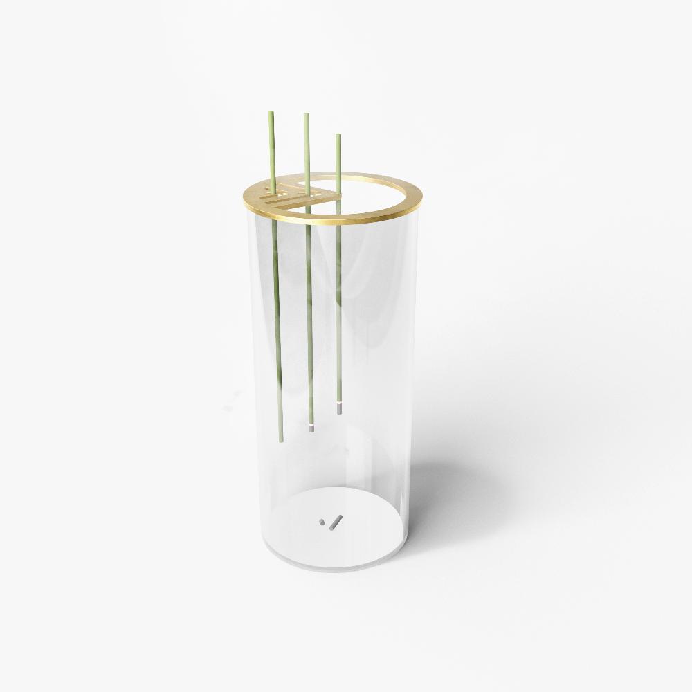Custom new design incense holder, Brass&Glass incense stick holder, creative home accessories for rest/meditation/cultivation