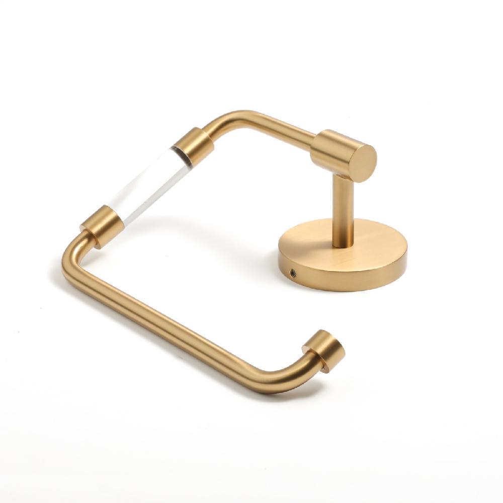 Maxery High Quality Bathroom Accessories Brass And Acrylic Toilet Paper Holder