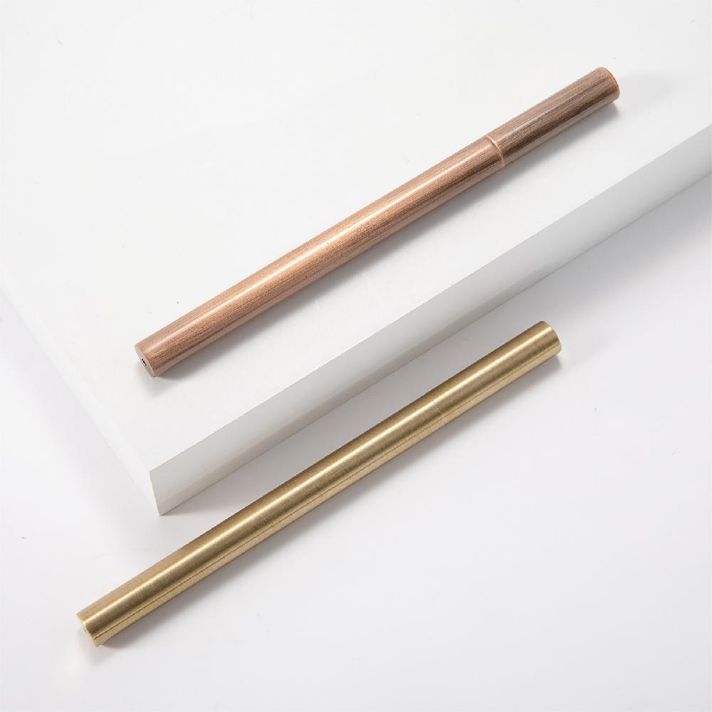 Maxery New Design Brass Pen Rose Gold Brushed Brass Pen Office Stationery Office School Supplies Stationery