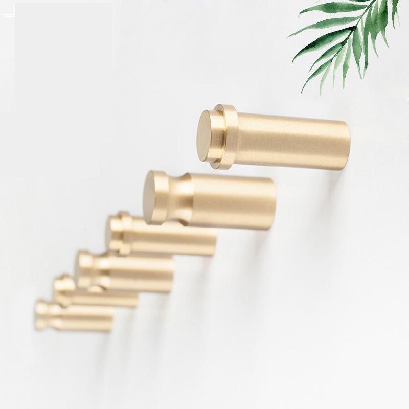 Nordic Luxury Brass Hooks Wall Decoration Single Hook Metal Coat Hooks