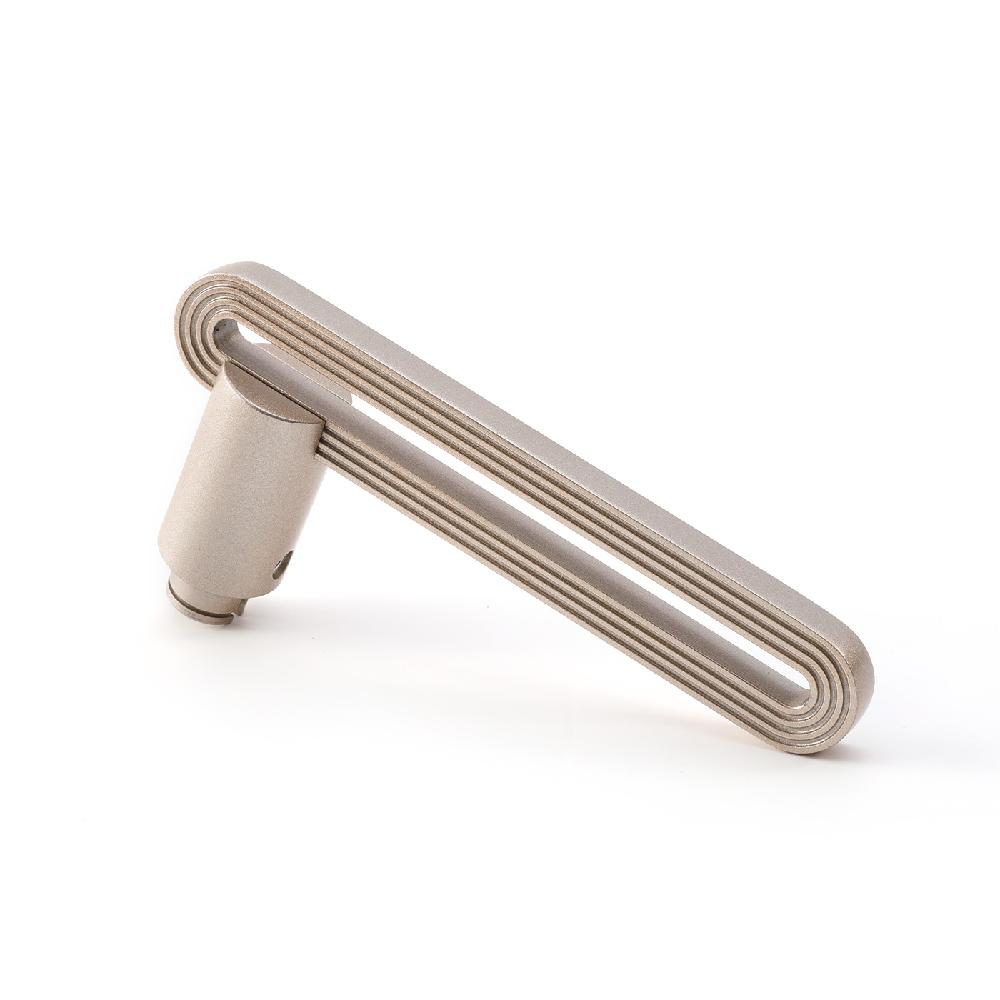 Maxery Zinc Alloy Door Handle Light Champagne Gold Door Handle without Lock Latch for Home Hotel Decor